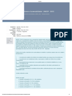 Quiz (N1) - Meio Ambiente e Sustentabilidade, PDF, Sustentabilidade